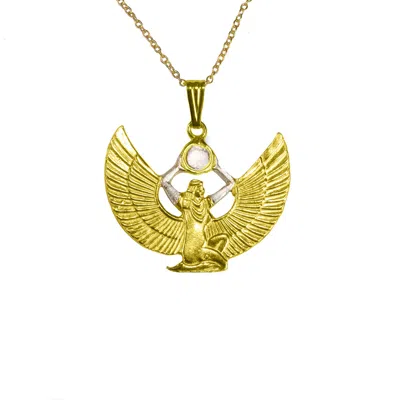 Simon Kemp Jewellers Women's Isis Pendant Eighteen Carat Gold On Solid Sterling Silver