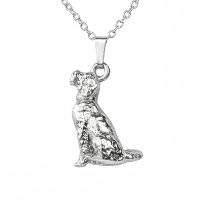 Simon Kemp Jewellers Women's Labradoodle Pendant Necklace In Solid Sterling Silver