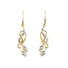 Simon Kemp Jewellers Women's Rosehip Drop Earrings In Eighteen Carat Gold On Sterling Silver.