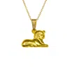 Simon Kemp Jewellers Women's Sphinx Pendant In Eighteen Carat Gold On Solid Sterling Silver.