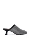 Simon Miller Crystal Beep Mule In Black