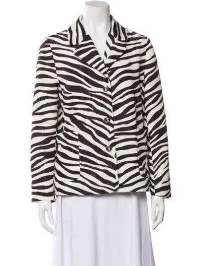 Pre-owned Simon Miller Animal Print Blazer In Multi