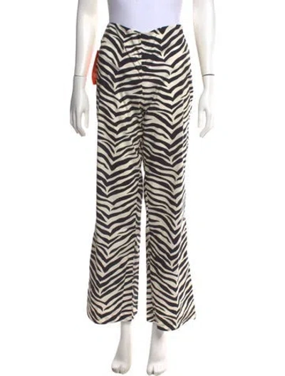 Pre-owned Simon Miller Animal Print Wide Leg Pants W/ Tags In Neutral
