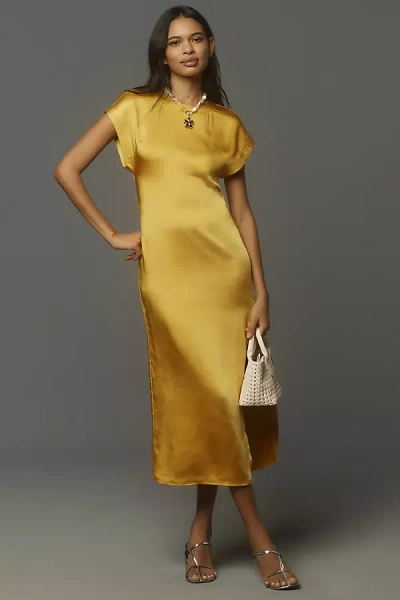 Simon Miller Argan Satin Dress In Yellow | ModeSens