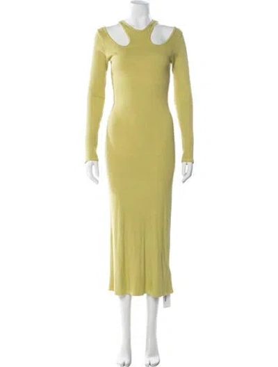 Pre-owned Simon Miller Asymmetrical Long Dress In Green