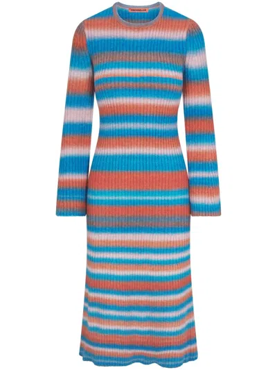 Simon Miller Axon Knit Dress In Matisse Blue Multi