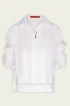 Simon Miller Ayre Cropped Poplin Top In Macadamia