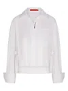 Simon Miller Ayre Cropped Poplin Top In Macadamia In White