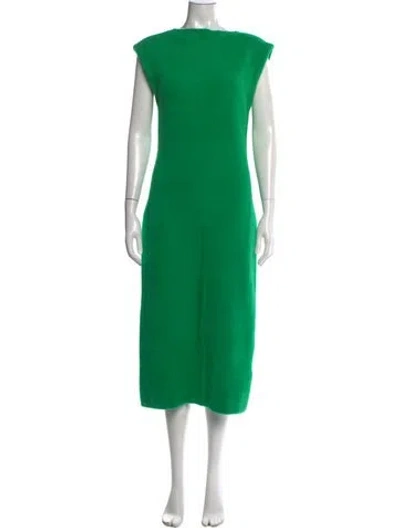 Pre-owned Simon Miller Bateau Neckline Midi Length Dress In Green