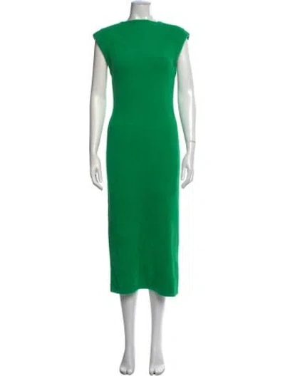 Pre-owned Simon Miller Bateau Neckline Midi Length Dress W/ Tags In Green