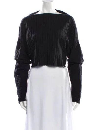 Pre-owned Simon Miller Bateau Neckline Sweater In Black
