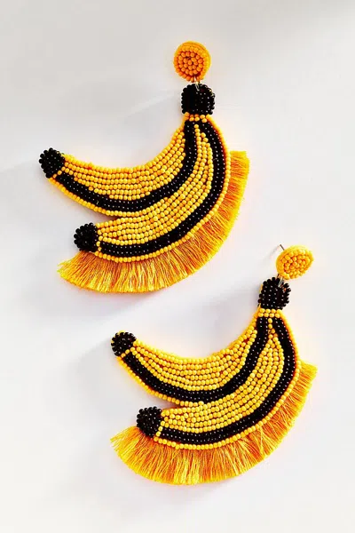Simon Miller Beaded Banana Earrings In Gold
