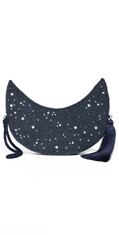 Simon Miller Beaded Crescent Wristlet Navy