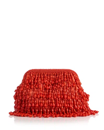 Simon Miller Beaded Drop Clutch In Orange