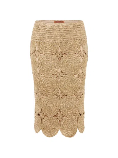 Simon Miller Beep Beep Midi Skirt In Brown