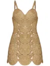 Simon Miller Beep Beep Mini Dress In Gold