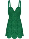 Simon Miller Beep Beep Mini Dress Gummy Green In Green