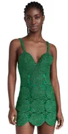 Simon Miller Beep Beep Mini Dress Gummy Green In Gummy Green