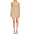 Simon Miller Beep Beep Mini Dress In Gold In Neutral