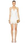 Simon Miller Beep Beep Mini Dress In Pearl