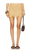 Simon Miller Beep Beep Mini Skirt In Brown