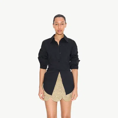 Simon Miller Beep Beep Mini Skirt In Star Gold In Multi
