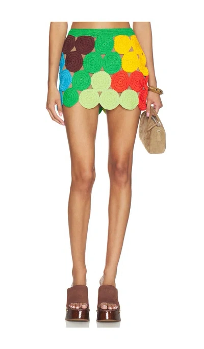 Simon Miller Beep Beep Mini Skirt In Island Multi