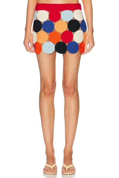 Simon Miller Beep Beep Mini Skirt In Multi