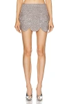 Simon Miller Beep Beep Mini Skirt In Satellite Silver