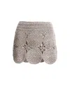 Simon Miller Beep Beep Mini Skirt In Satellite Silver