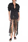 Simon Miller Beep Beep Mirror Maxi Skirt In Black