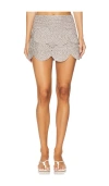 Simon Miller Beep Beep Mini Skirt In Satellite Silver