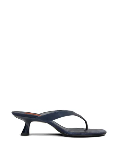 Simon Miller Beep Suede Heeled Sandals In Multi