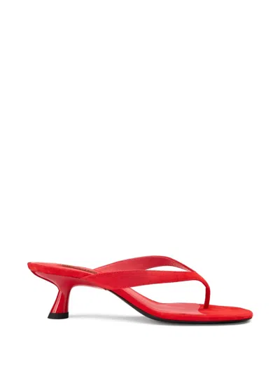 Simon Miller Beep Suede Kitten-heel Sandals In Black