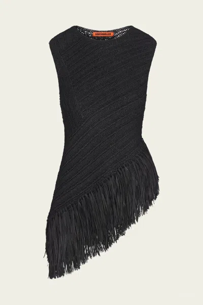 Simon Miller Beja Crochet Top In Black