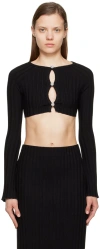 Simon Miller Nirvana Crop Top In Black