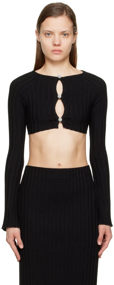 Simon Miller Nirvana Crop Top In Black