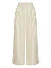 Simon Miller Bloo Pinstripe Linen Trousers In Neutral