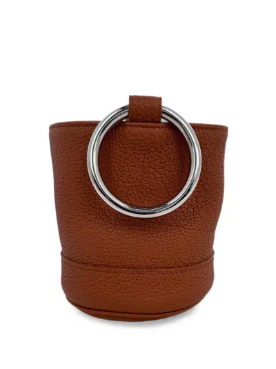 Pre-owned Simon Miller Bonsai Ring-handle Bucket Bag In Brown