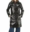 Simon Miller Bowa Double Breasted Leather Jacket In Black In Black