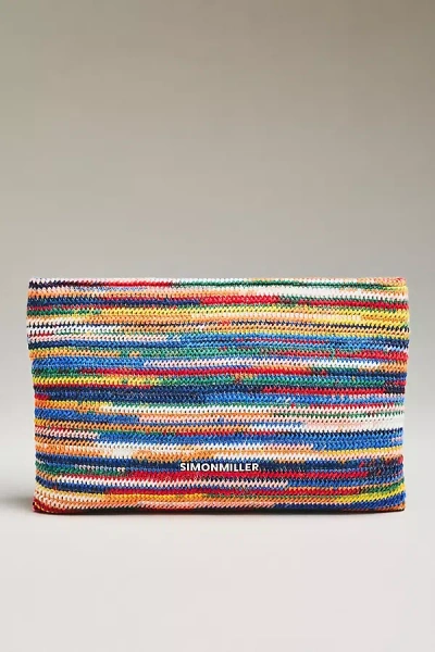 Simon Miller Boxy Space-dye Clutch In Multi
