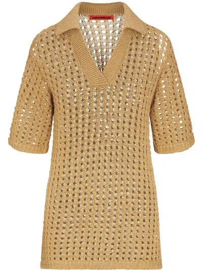 Simon Miller Brisas Polo Top In Neutrals