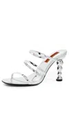 Simon Miller Bubble Drop Heels Silver In Multi