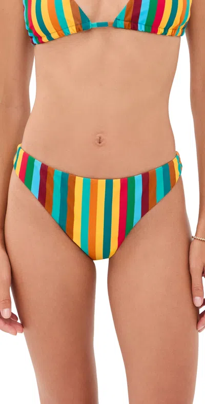 Simon Miller Bwai Bikini Bottoms Vibrant Multi Stripe