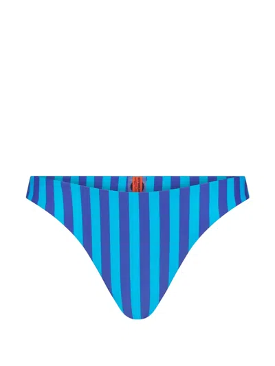 Simon Miller Bwai Stripe Bikini Bottoms In Blue
