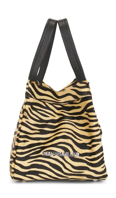 Simon Miller Calf Hair Quad Bag In Brown