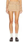 Simon Miller Campo Cargo Skirt In Khaki