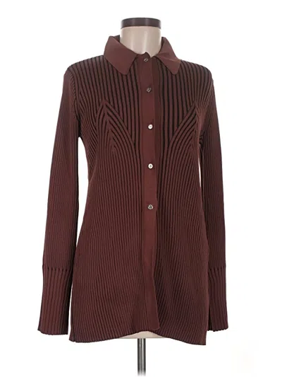 Pre-owned Simon Miller Cardigan Sweater In Burgundy