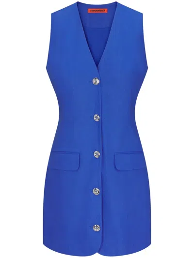 Simon Miller Carob Mini Dress In Blue
