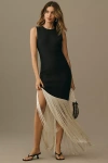 Simon Miller Casablanca Fringe Dress In Black Seashell In Black